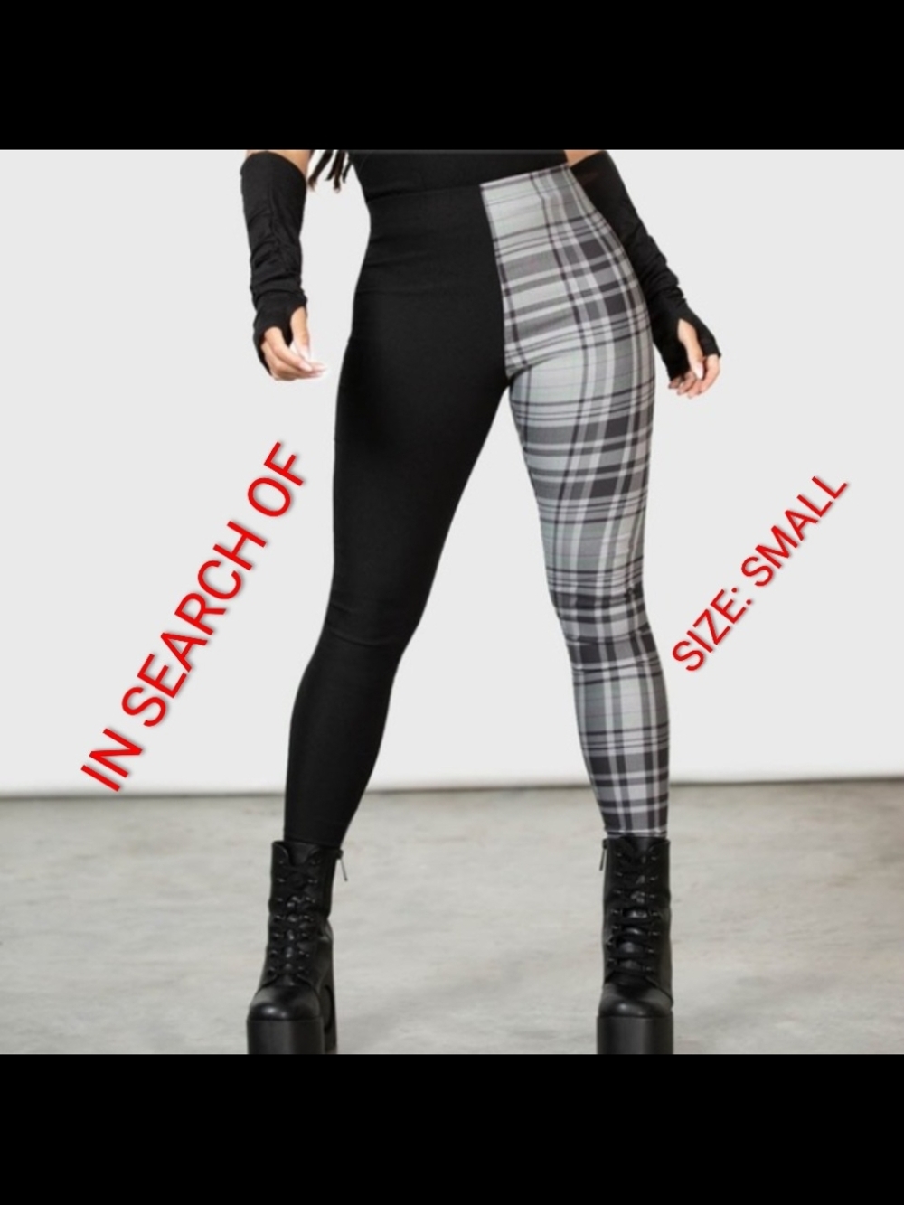 ISO Killstar Heartbreaker Split Legged Leggings Size Small